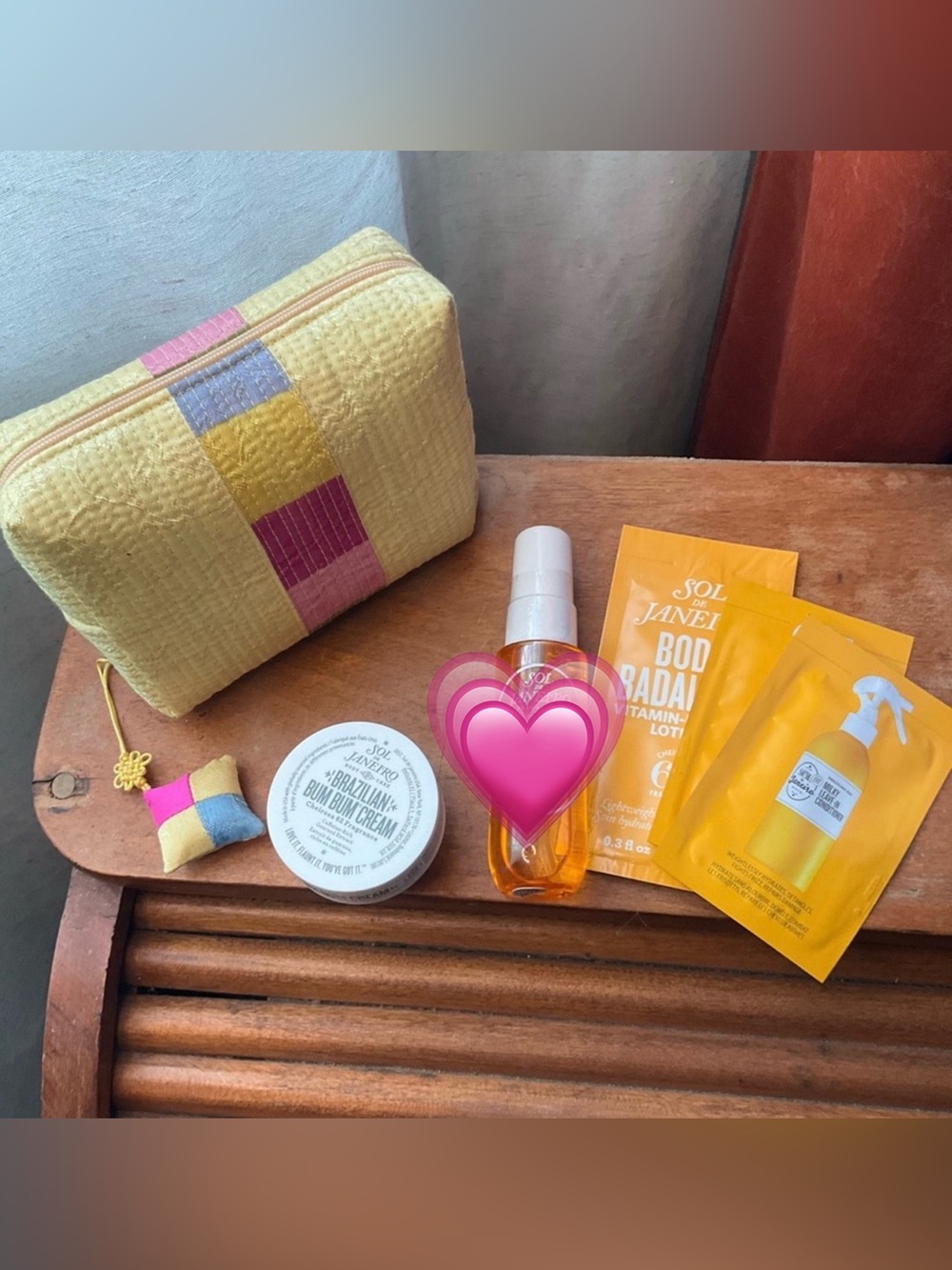 Sol de Janeiro Skincare Collection with Colorful Pouch *empty bottle*